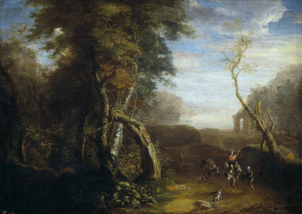 Italian Landscape, detail