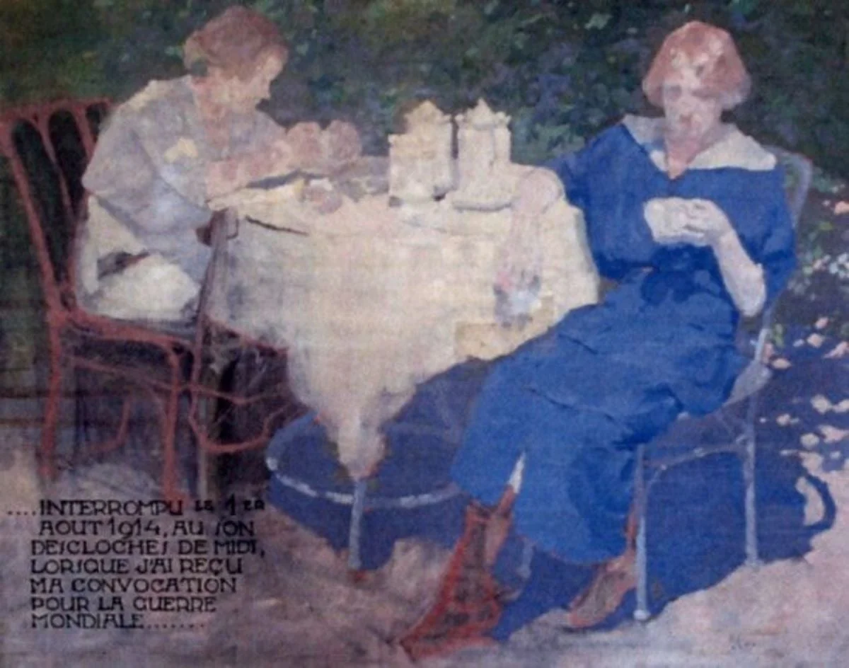 În grădină, detail