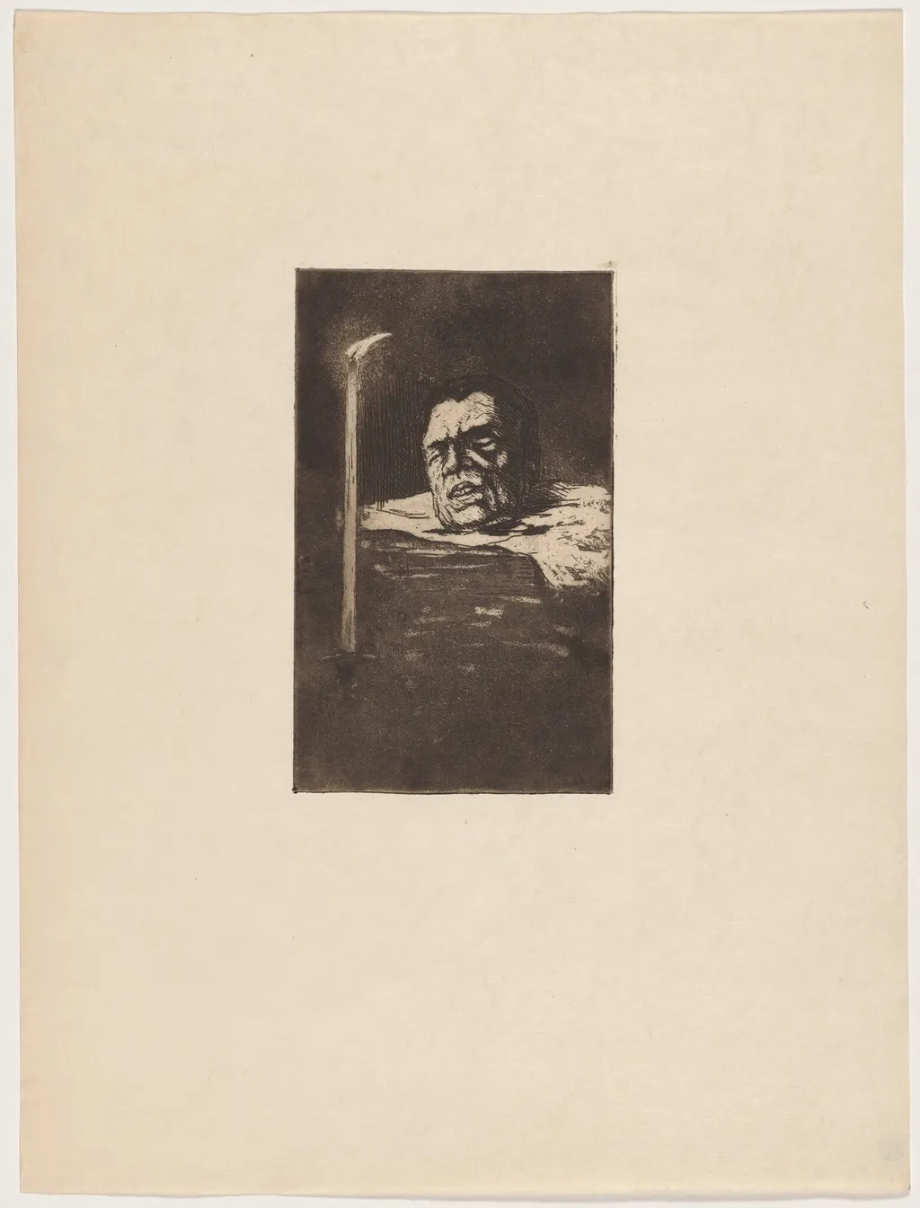 La supplicié (The Executed), by Henri-Charles Guérard, ink, 1895