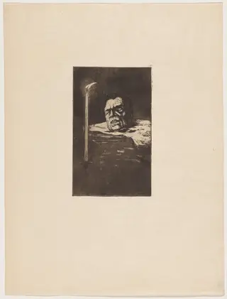 La supplicié (The Executed), by Henri-Charles Guérard, ink, 1895