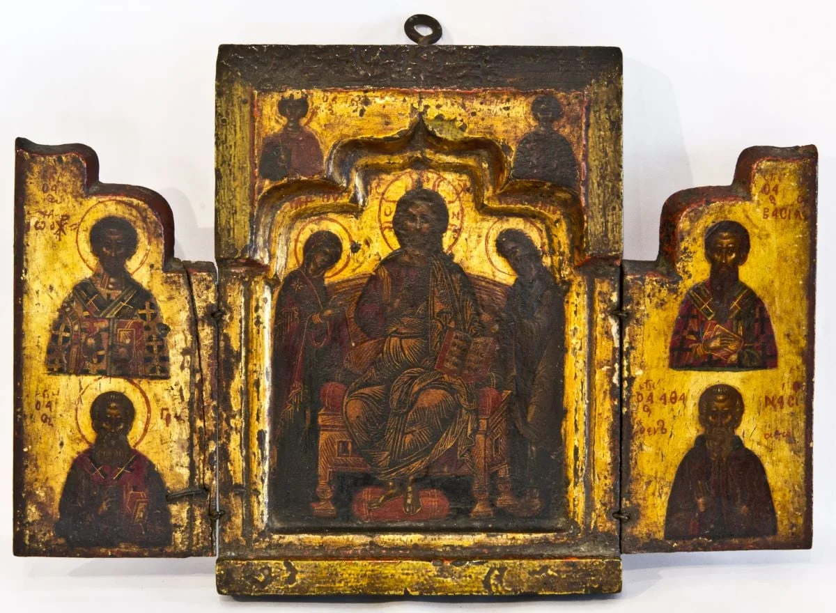 Iisus Hristos Mare Invățător, Mica Deisis, detail