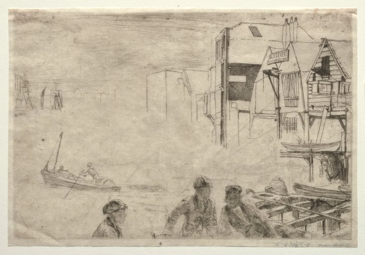 A Wharf, detail