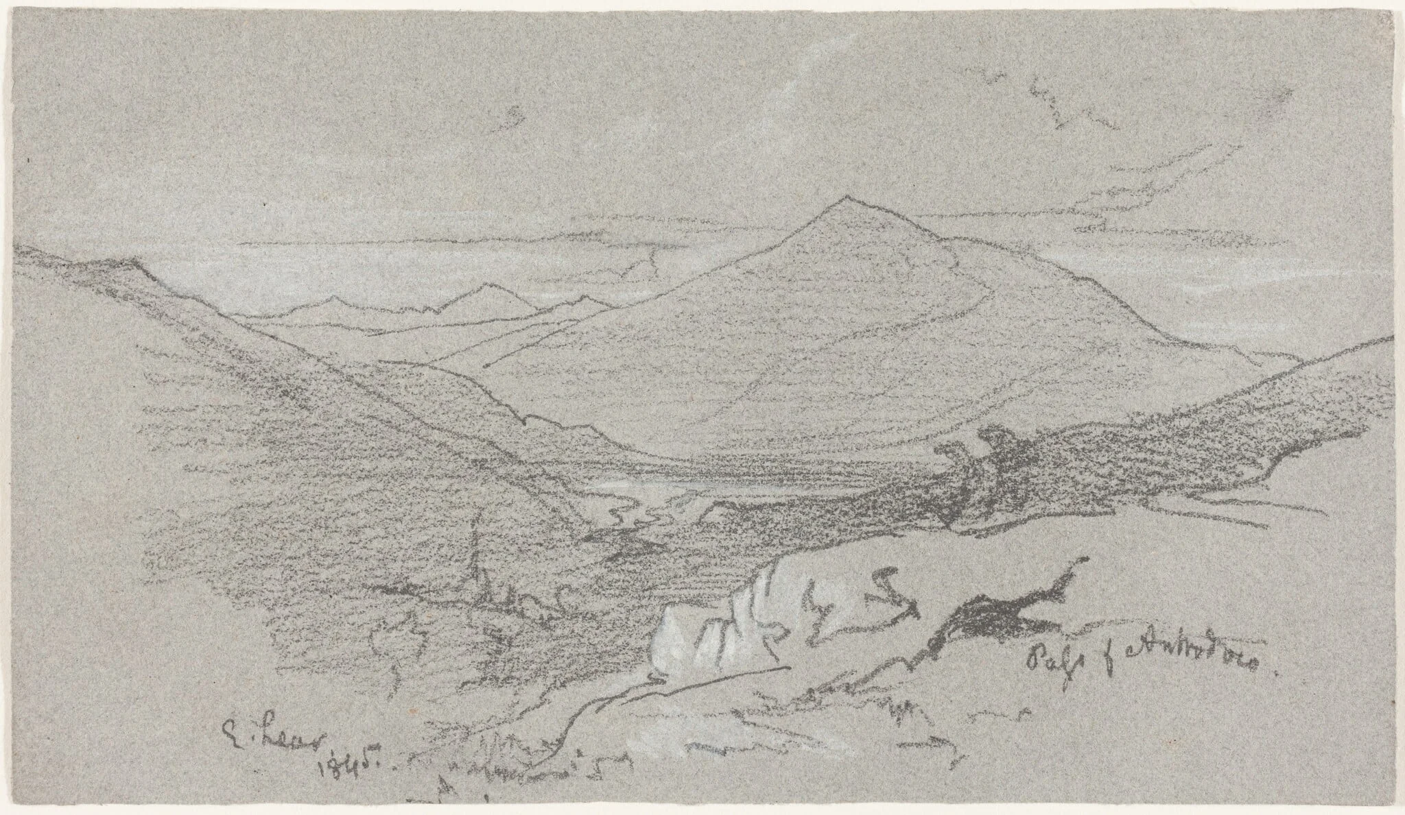 Mountainous View from Antrodoco, detail