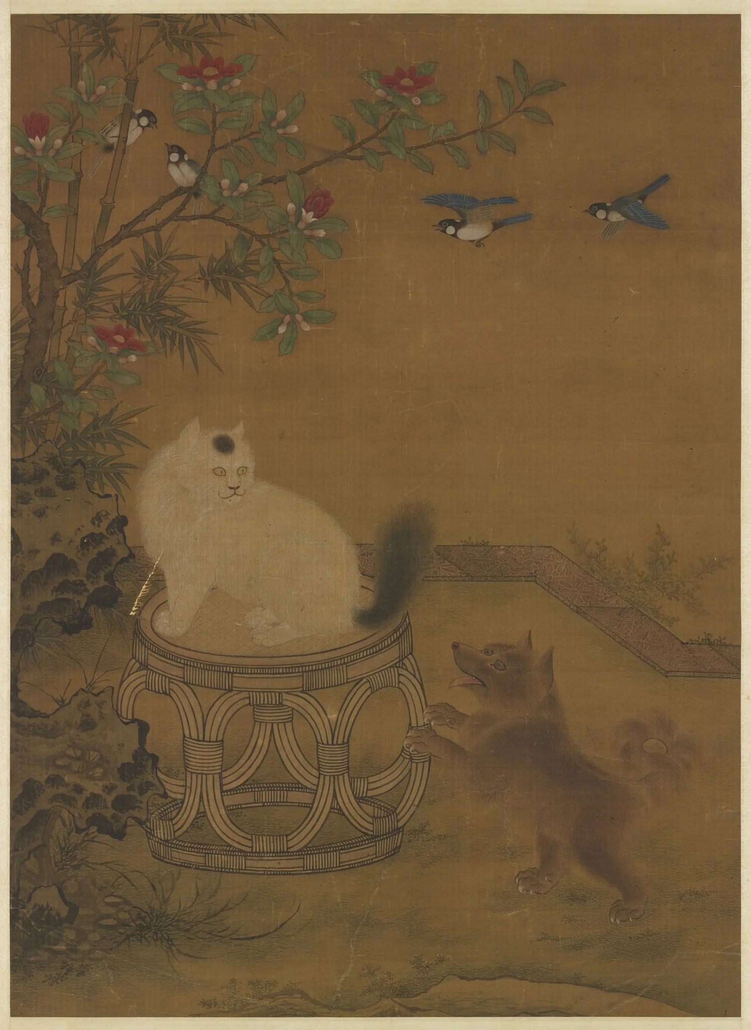 Garden Scene Painted from Life, detail