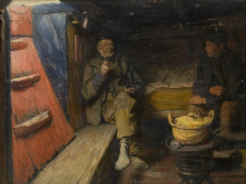 Saloon, by Charles Mertens, oil, 1897