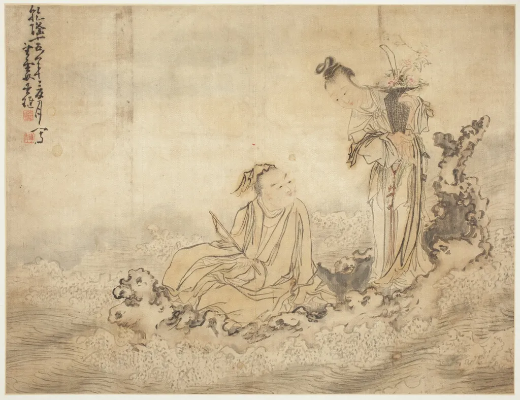 Landscapes and Figures: Figures, by Huang Shen, unspecified, 1750