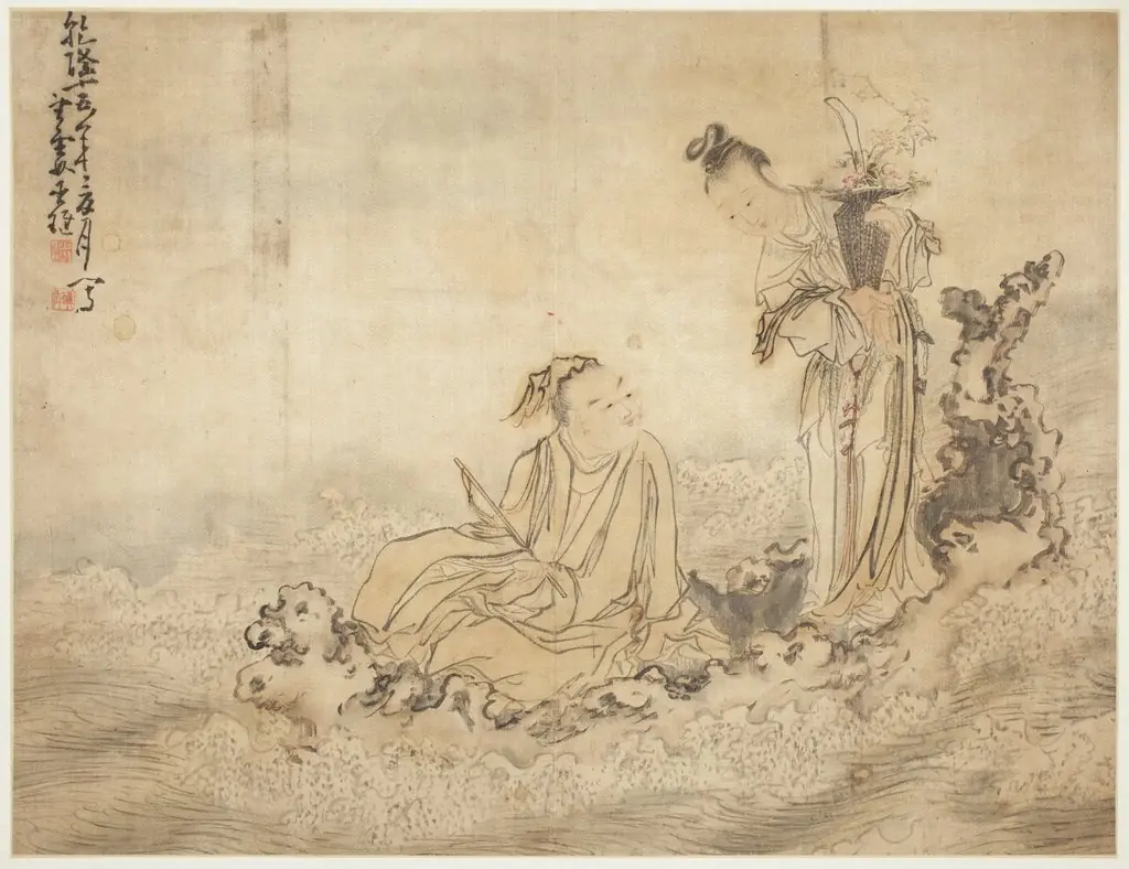 Landscapes and Figures: Figures, by Huang Shen, unspecified, 1750