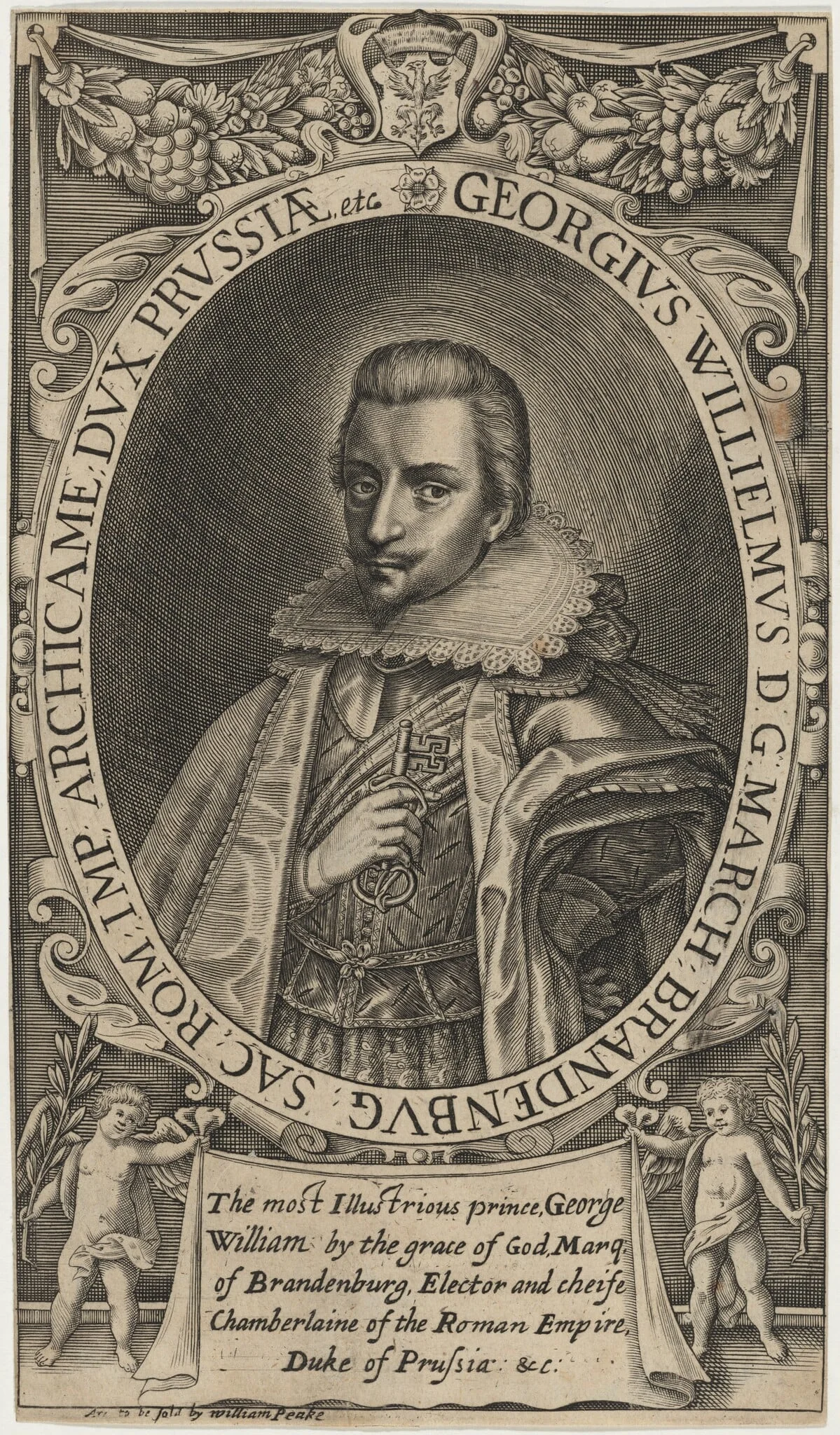 George William, Marqui of Brandenburg, detail