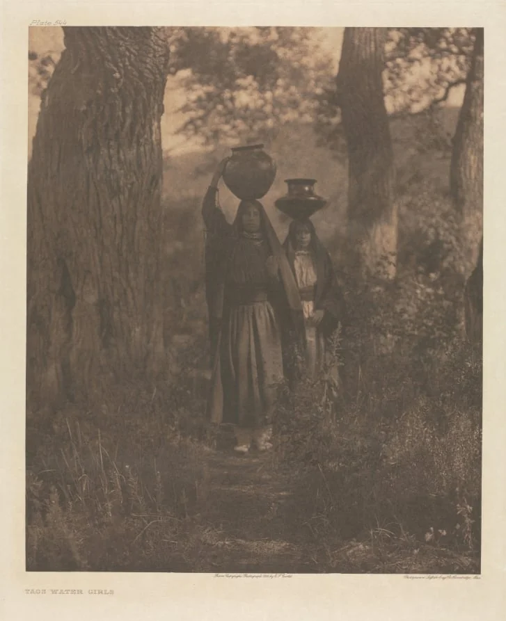 Portfolio XVI, Plate 544: Taos Water Girls, detail