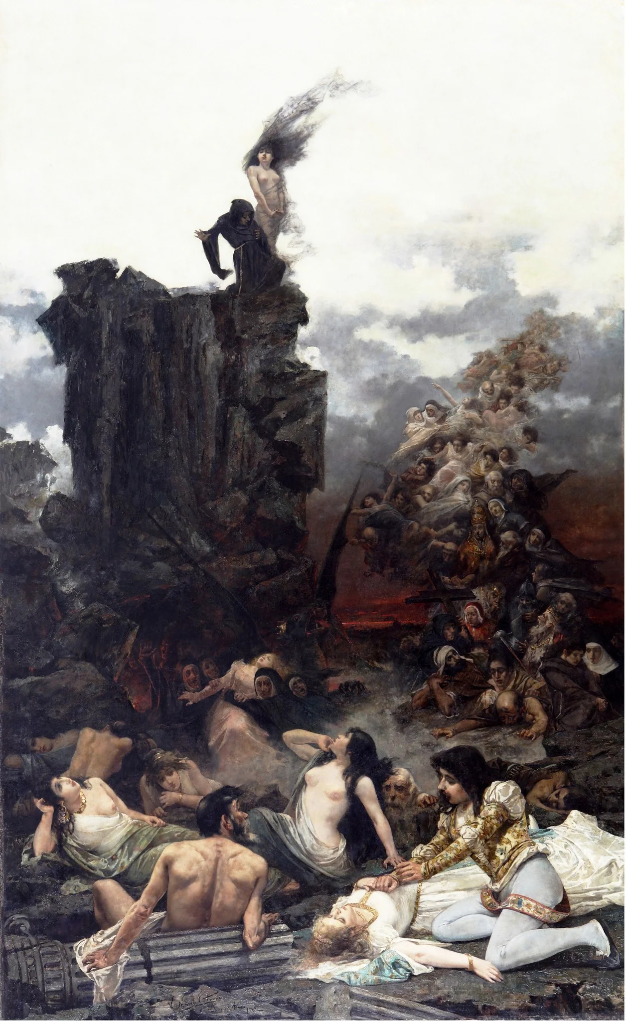 The vision of Fray Martín, detail