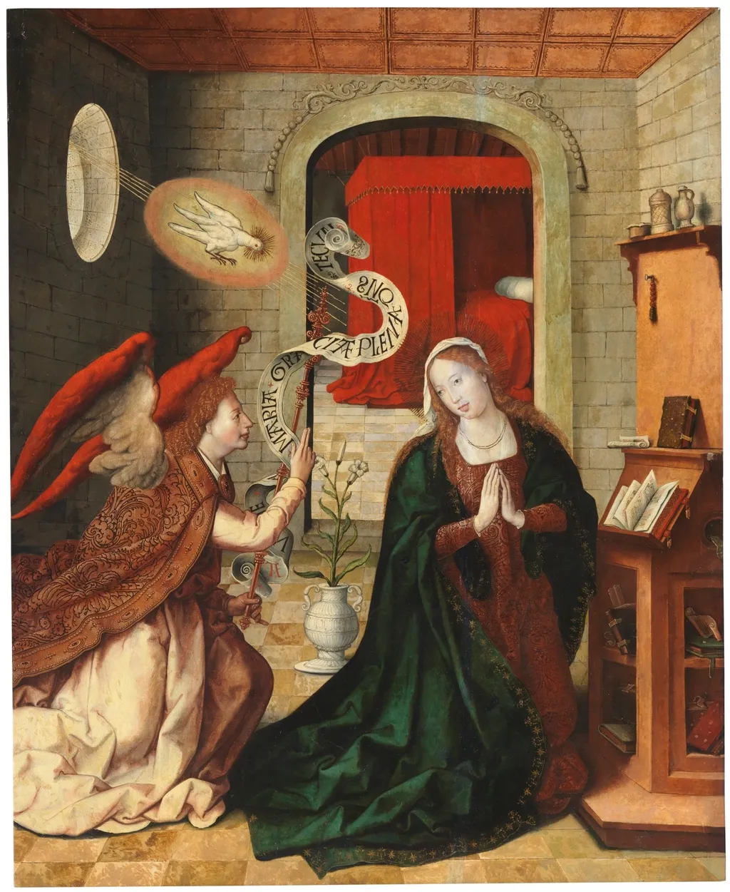 The Annunciation, by León Picardo, oil, 1501