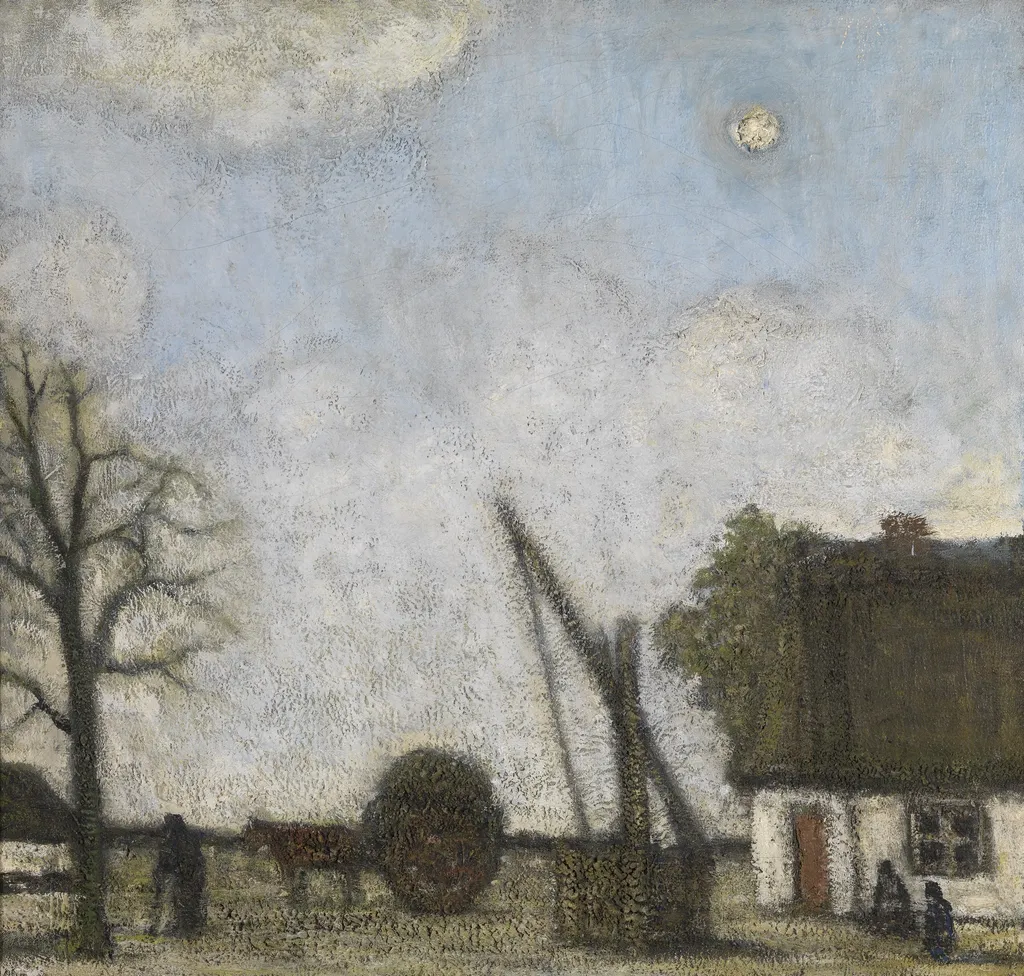 The Well, by Jakob Smits, oil, 1920