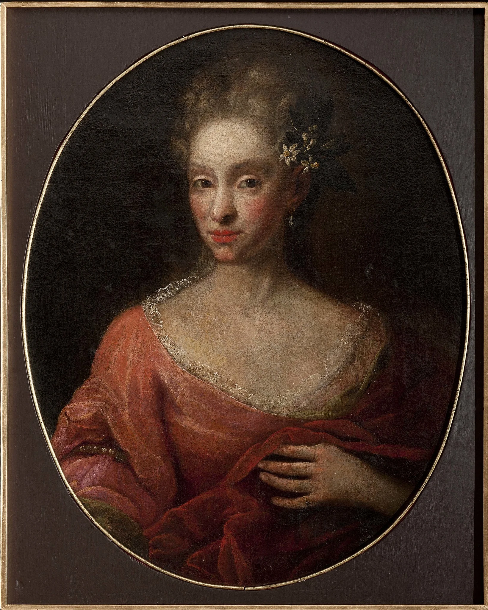 Portrait of Urszula Dembińska née Morsztyn (1746–1825), detail