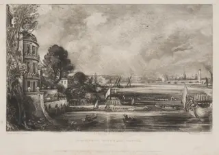 OPENING OF WATERLOO BRIDGE. JUNE. 18. 1817., by John Constable