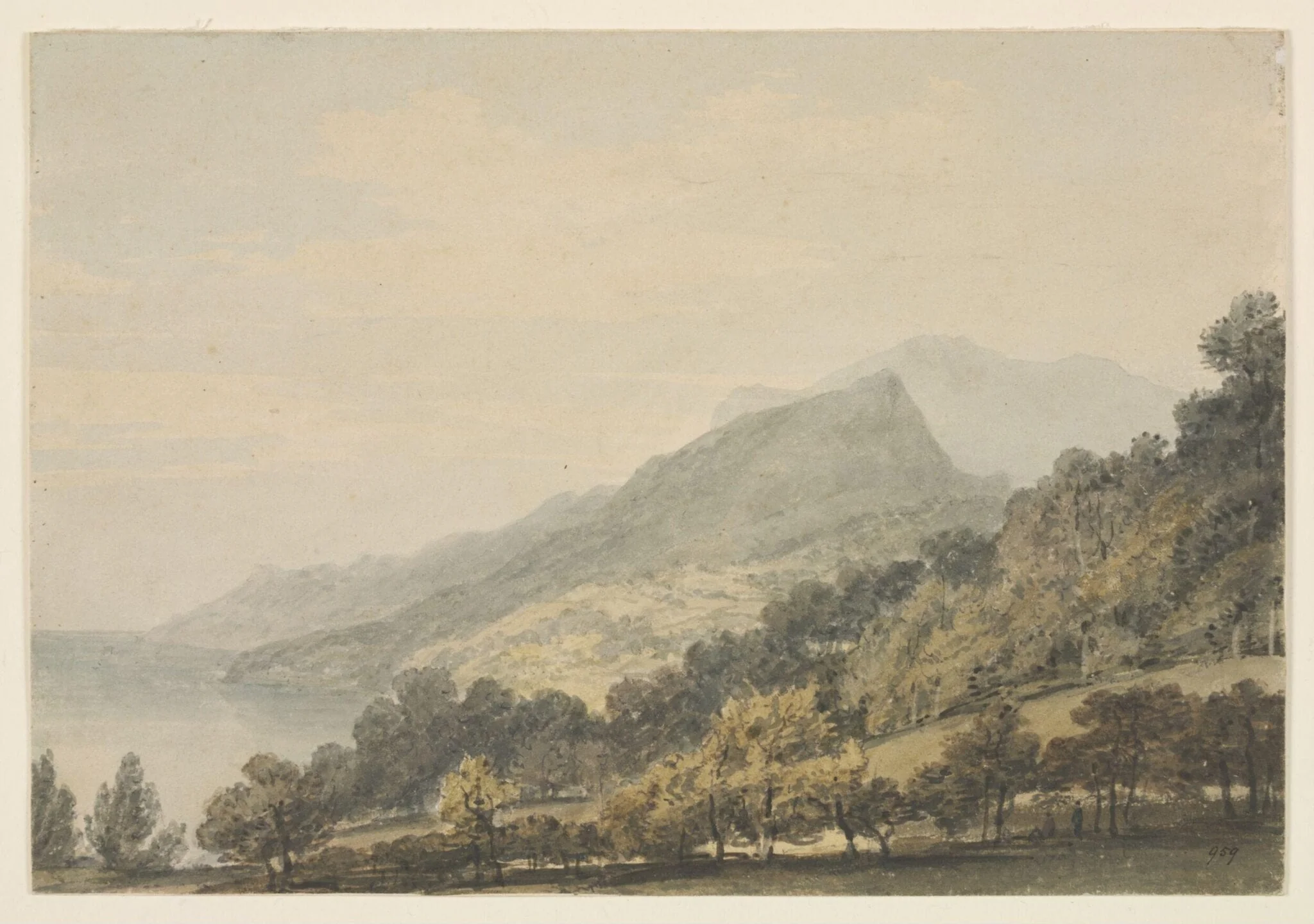 From Above the Town of Salerno, detail