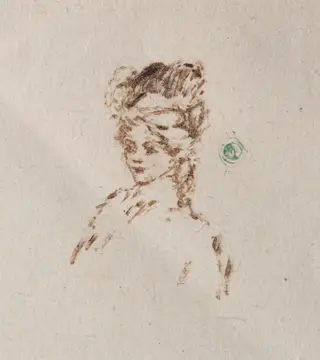 Head, Taverne Lorraine, by Ernest Haskell, 1910