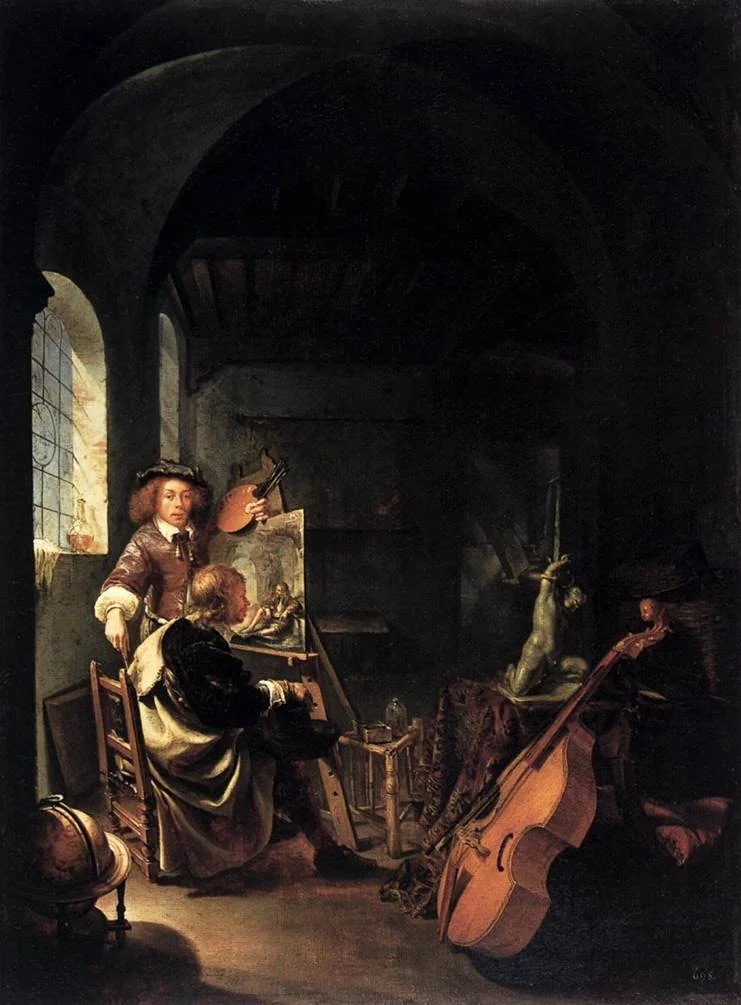 The Painter in his Studio, detail