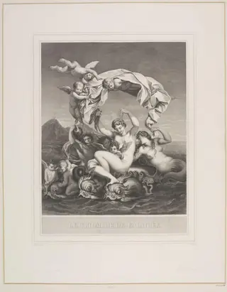 Triumph of Galatea, by Auguste Jean Baptiste Marie Blanchard, 1850