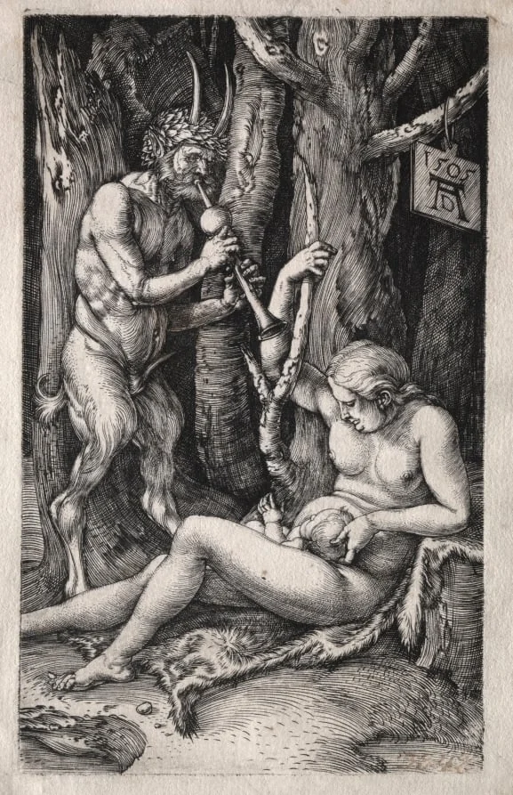 The Satyr Family, detail