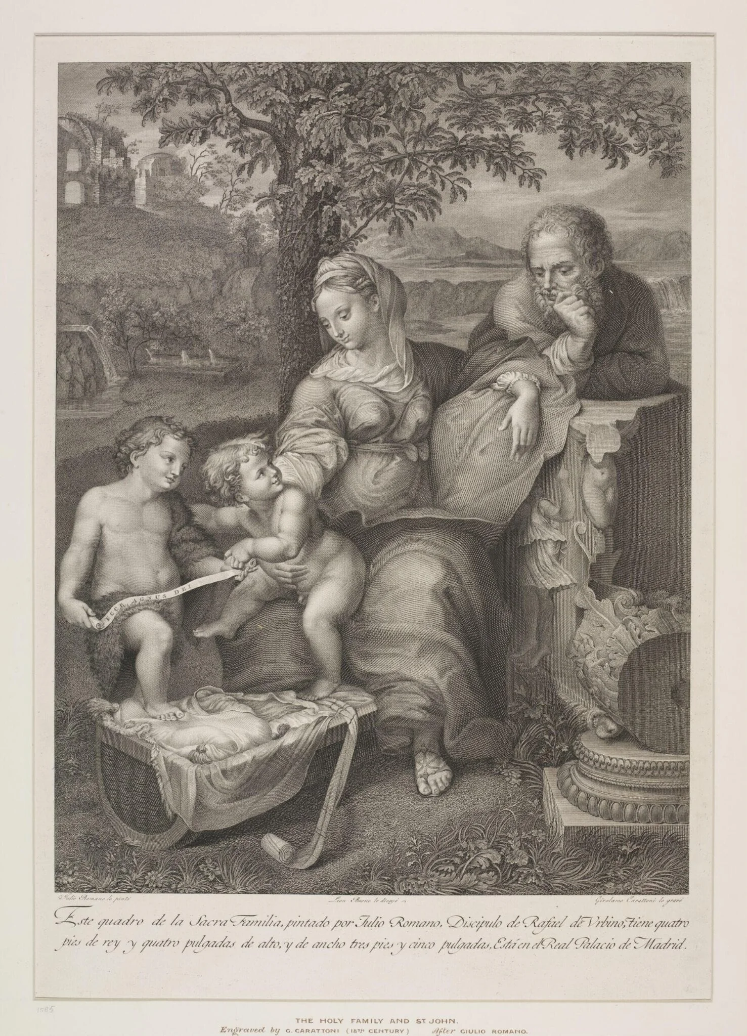 Holy Family and St. John, detail