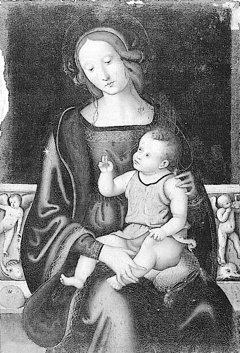 The Virgin and Child, detail