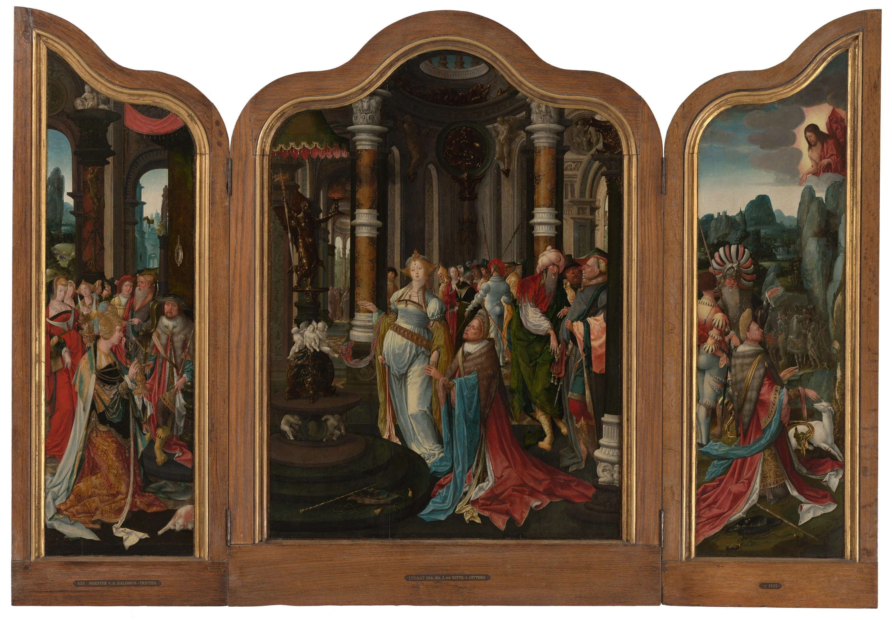 Triptych with the Life Story of Solomon, detail