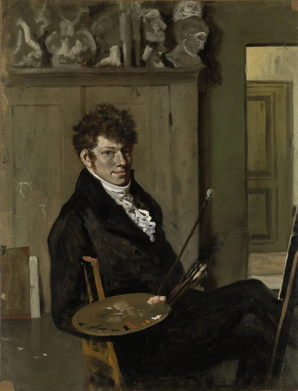 Self-portrait, by Wouter Johannes van Troostwijk, oil, 1809