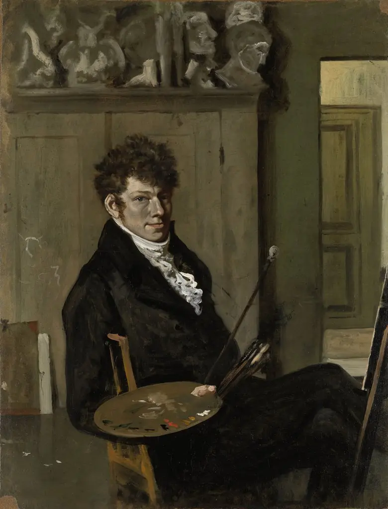 Self-portrait, by Wouter Johannes van Troostwijk, oil, 1809