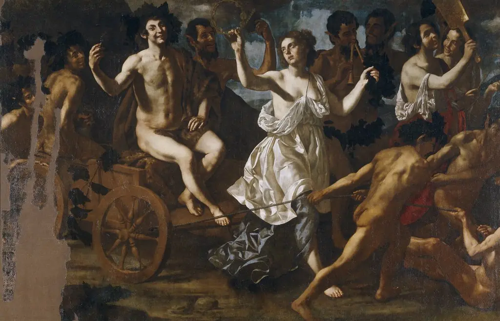 The Triumph of Bacchus, by Paolo Domenico Finoglia, oil, 1635