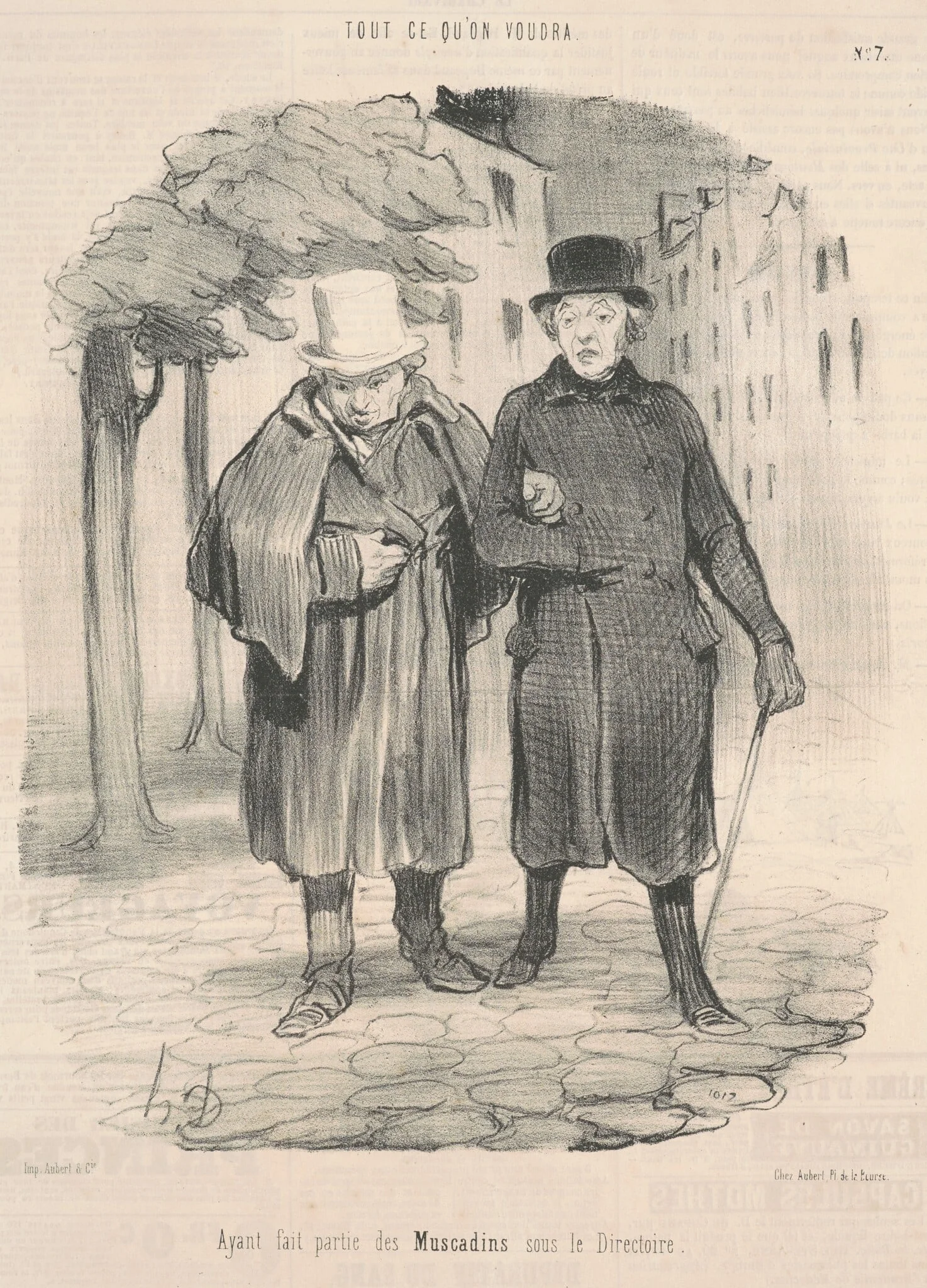 Ayant faitartie des muscadins sous le directoire, detail