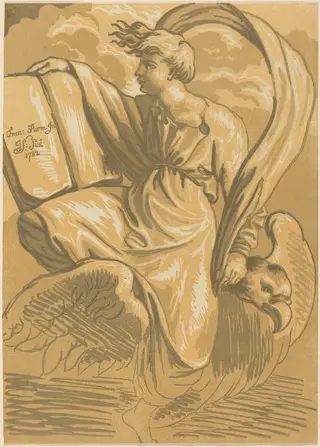 Saint John the Evangelist, by John Skippe, ink, 1782