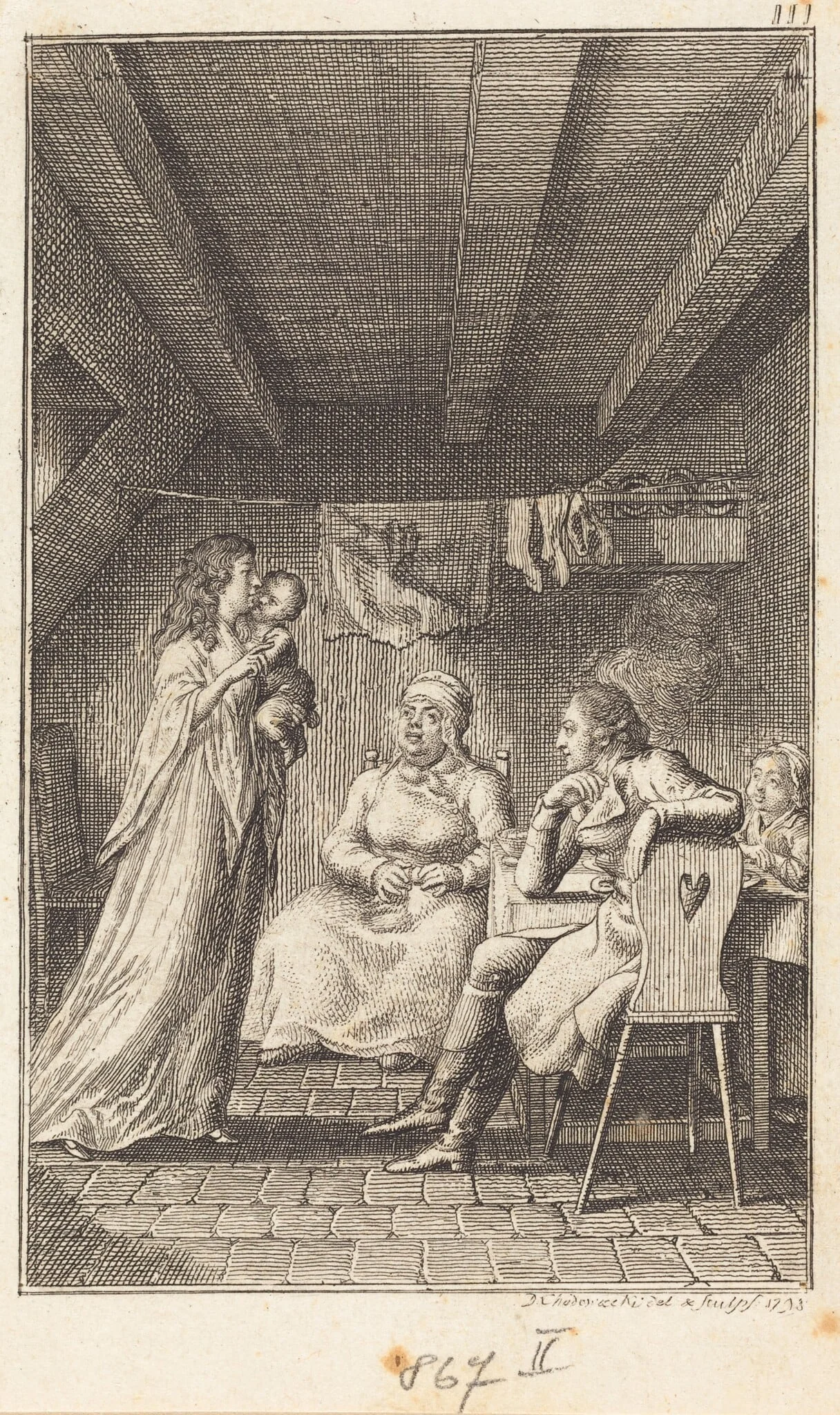 The Voyage to Paris, detail
