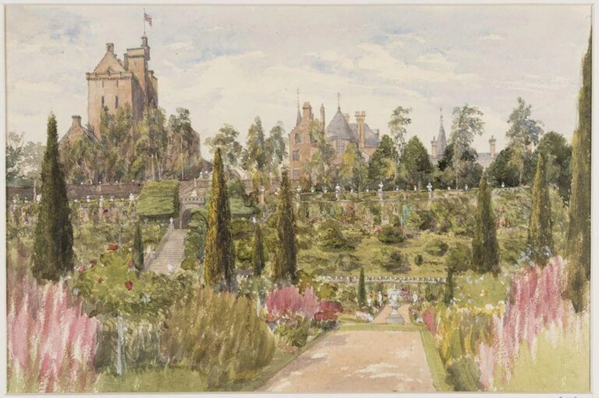 Drummond Castle, Perthshire, detail