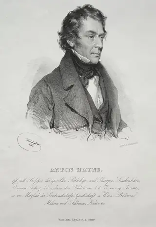 Portrait of Dr. Anton Hayne, by Josef Kriehuber, 1840