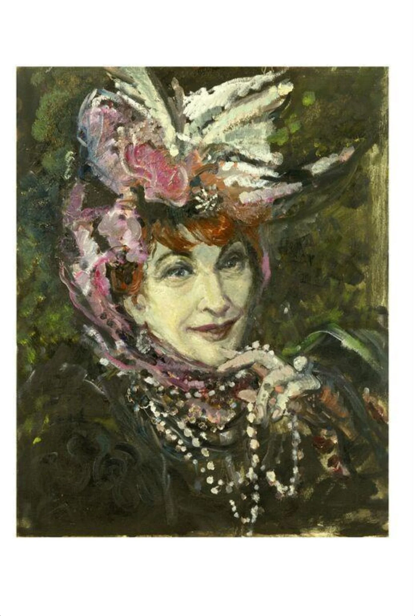 Martita Hunt as Countess Aurelia in <i>The Madwoman of Chaillot</i> by Jean Giraudoux, detail