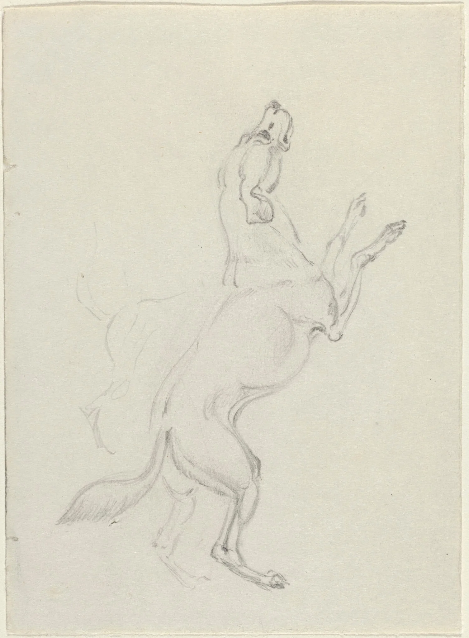 A Hound Jumping, detail