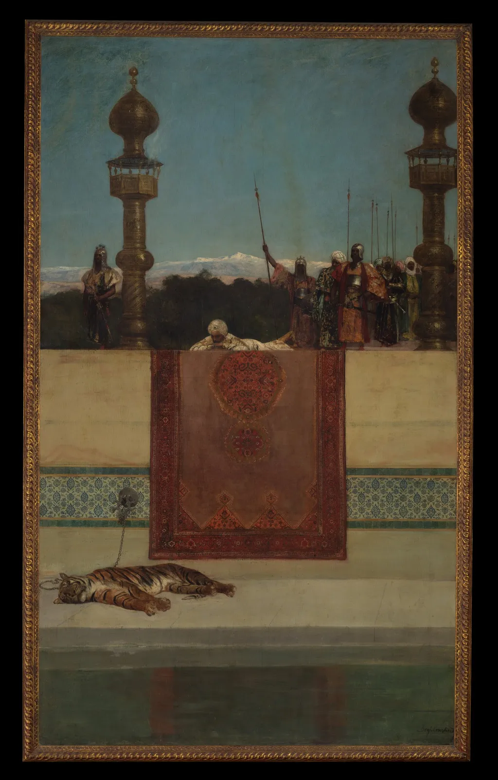 The Sultan's Tiger, by Jean-Joseph Benjamin-Constant, oil, 1892