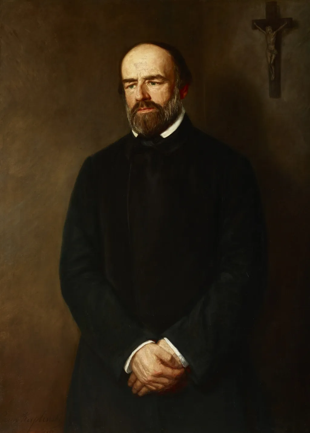 Portrait of Józef Bohdan Zaleski, by Leon Kapliński, oil, 1857