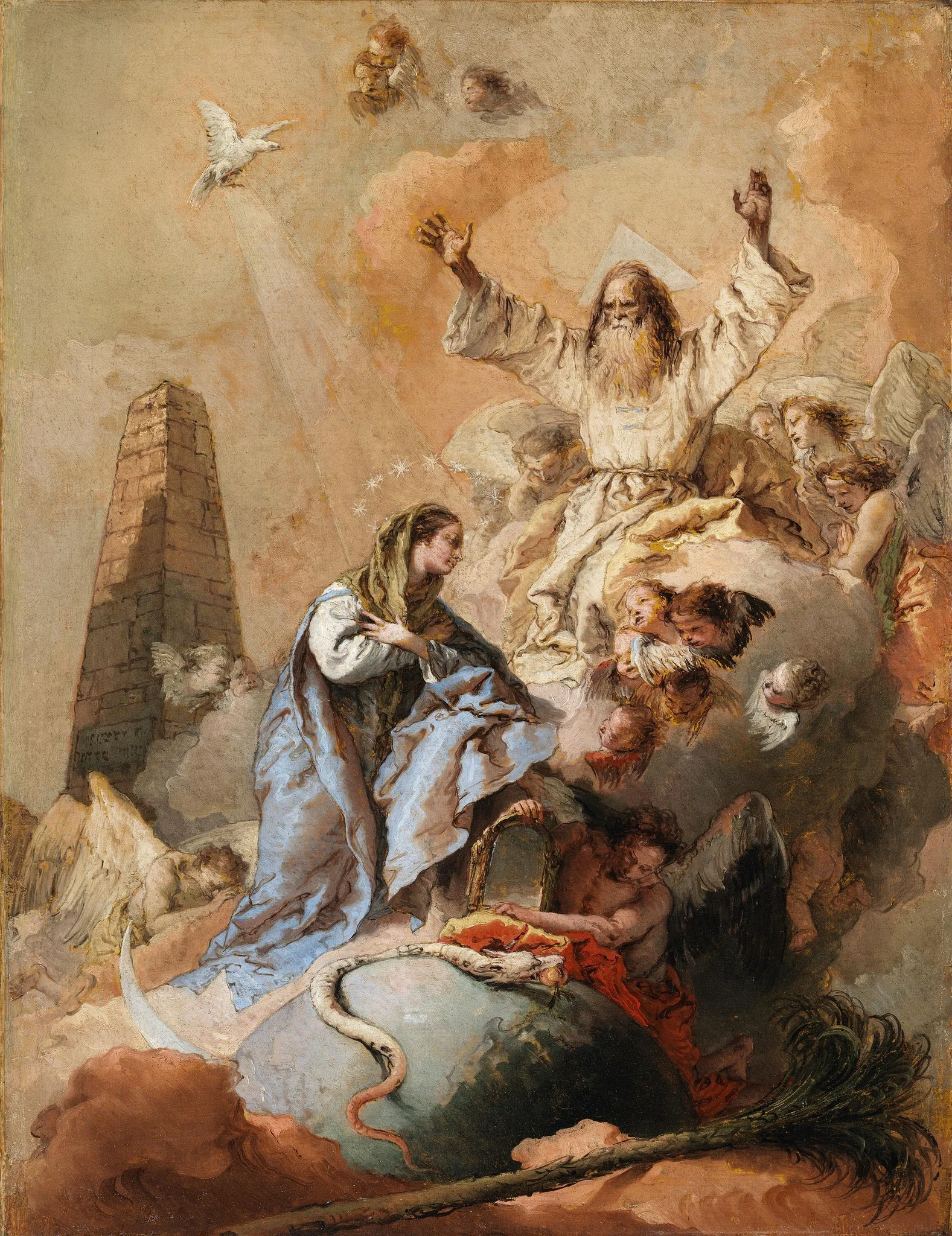 Allegory of the Immaculate Conception, detail