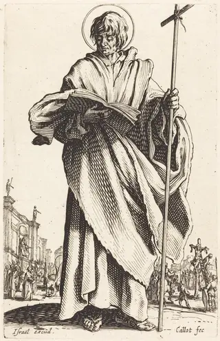 Saint Philip, by Jacques Callot, ink, 1631