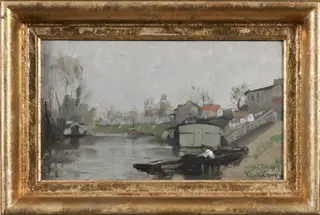 Förstad till Paris, by Richard Bergh, oil, 1898