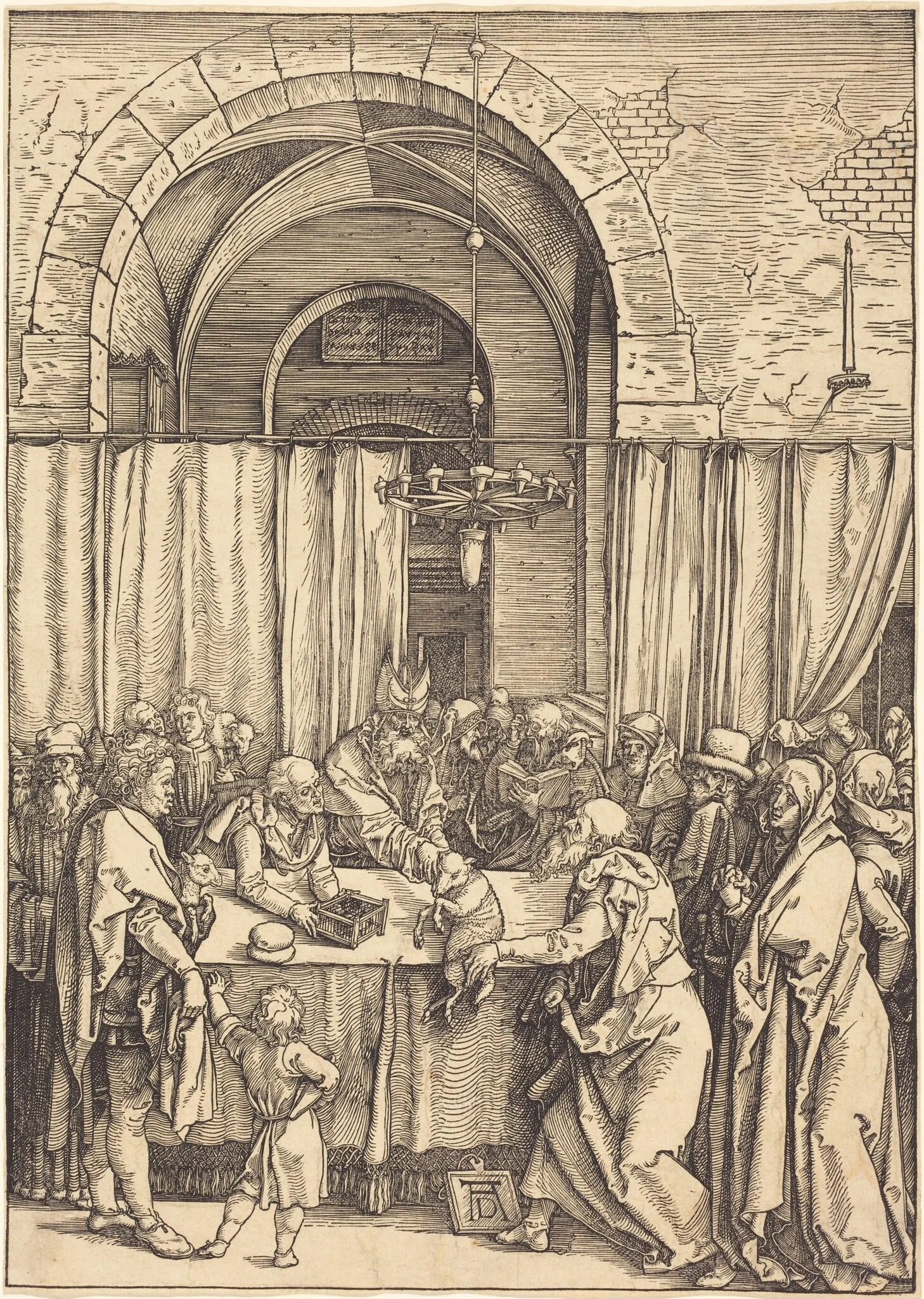 Joachim's Offering Rejected, detail