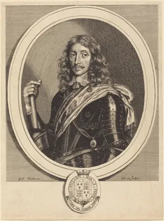 Henry Somerset, 1st Duke of Beaufort, K.G., by William Faithorne, ink, 1654