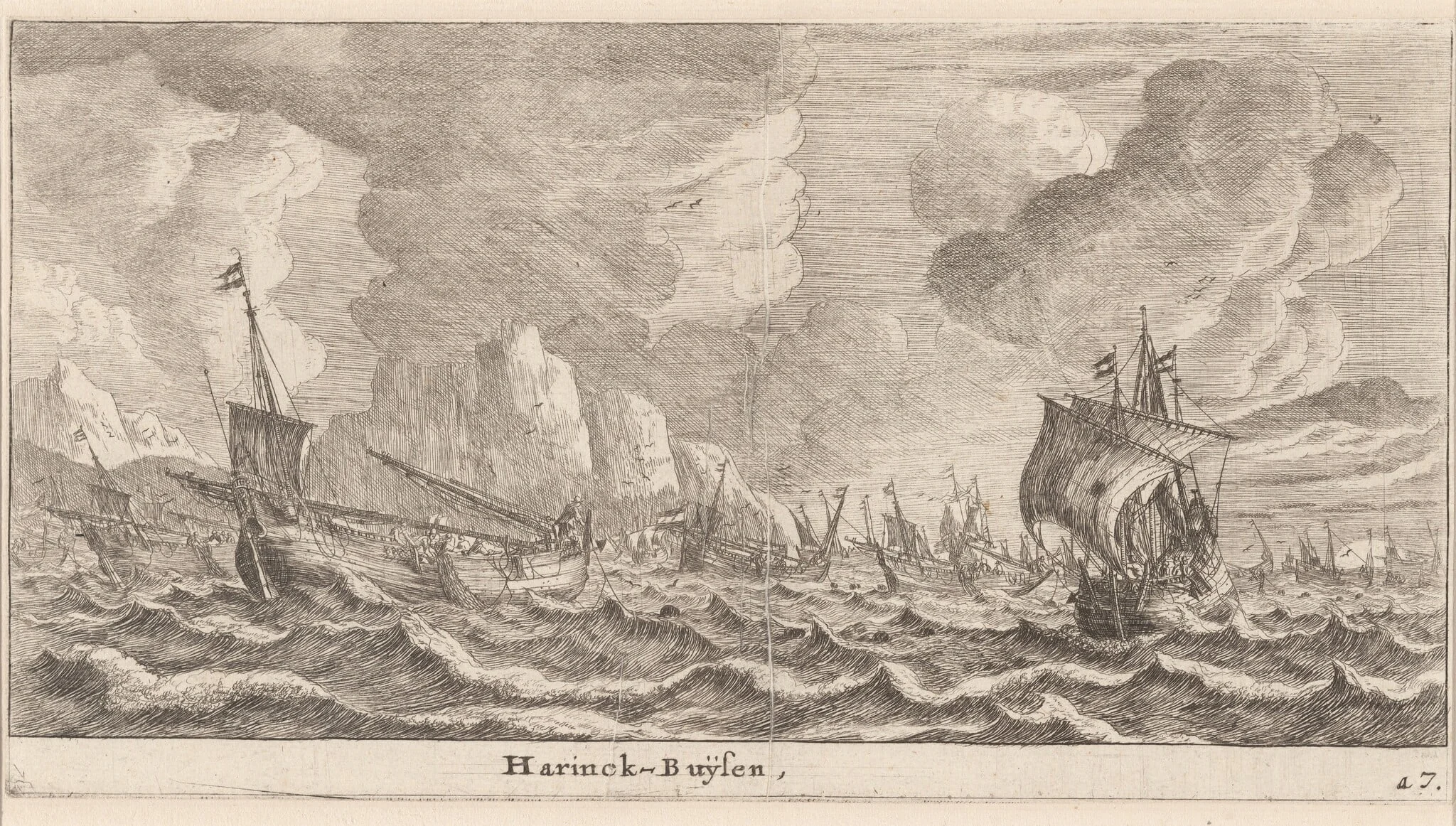 Herring-Busses, detail