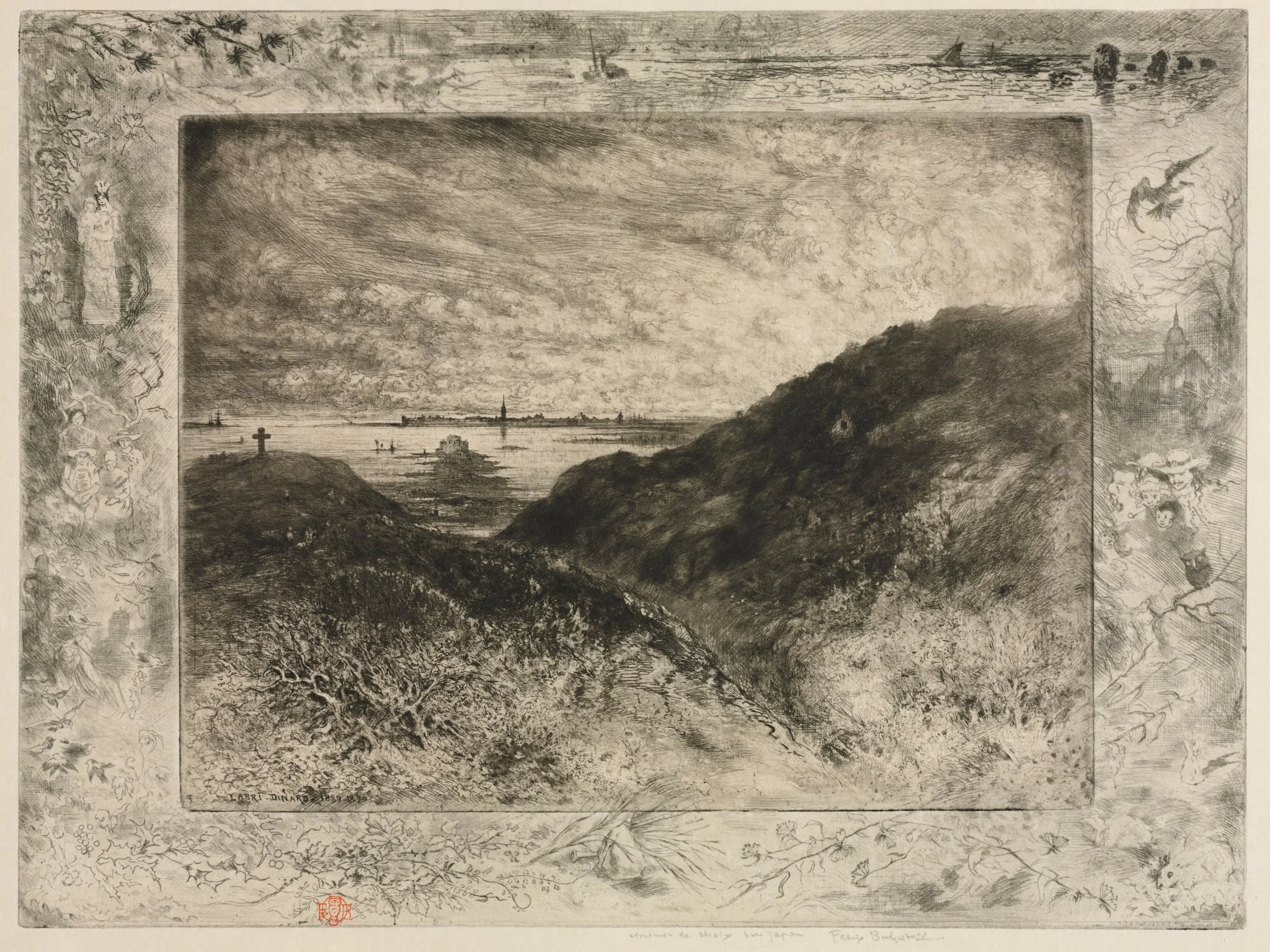 The Cliff: Bay of Saint-Malo, detail
