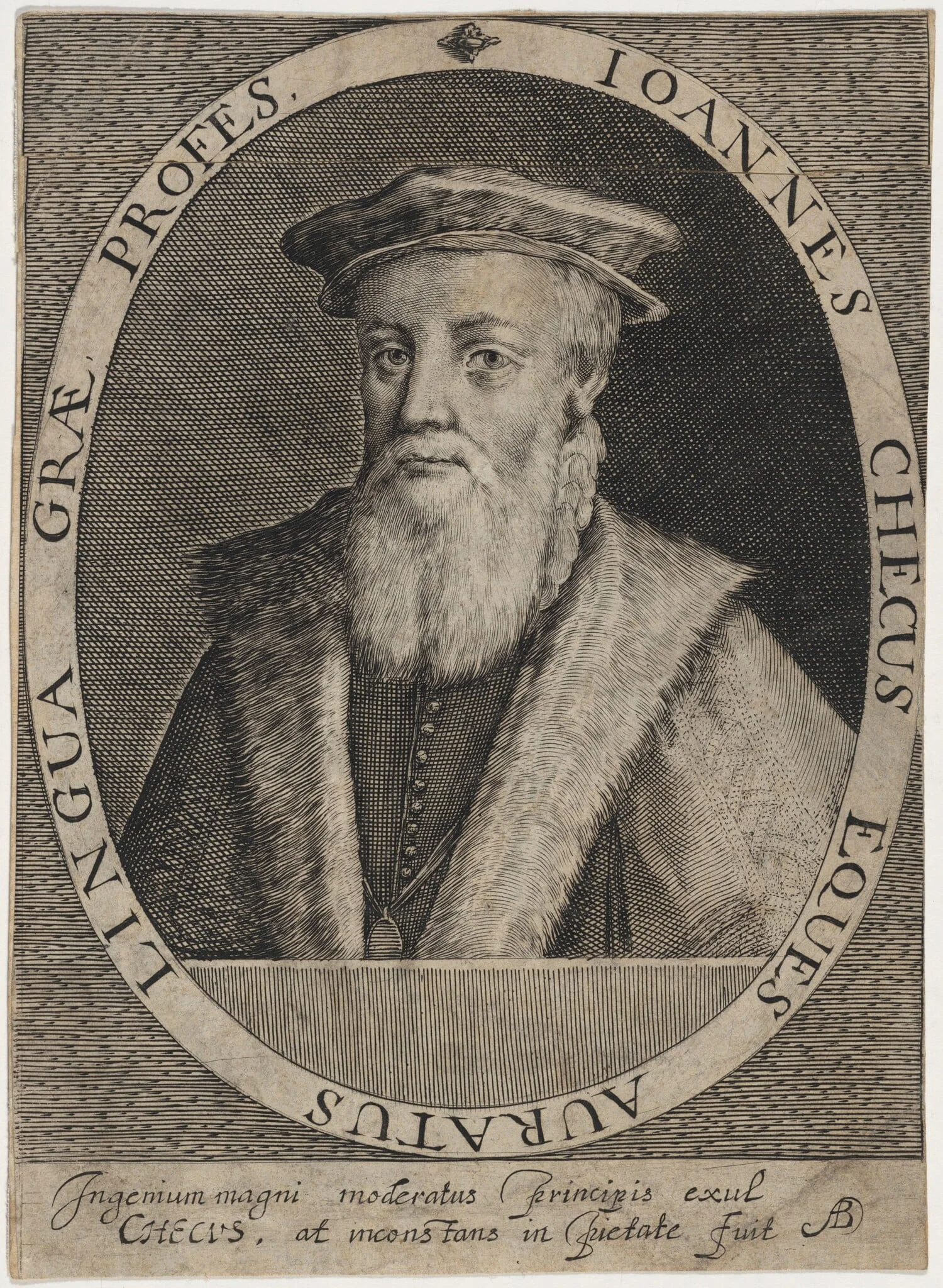 Sir John Cheke, Tutor to Edward VI, detail