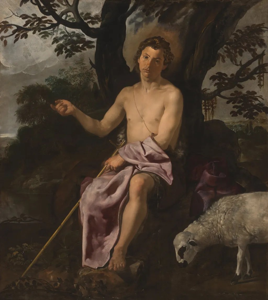 Saint John the Baptist in the Wilderness, by Diego Velázquez, oil, 1622