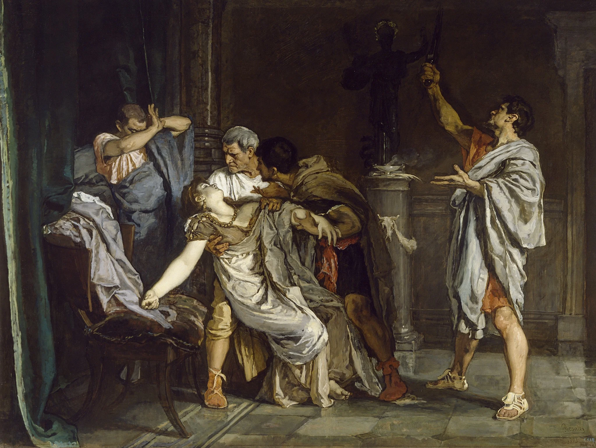 The Death of Lucretia, detail