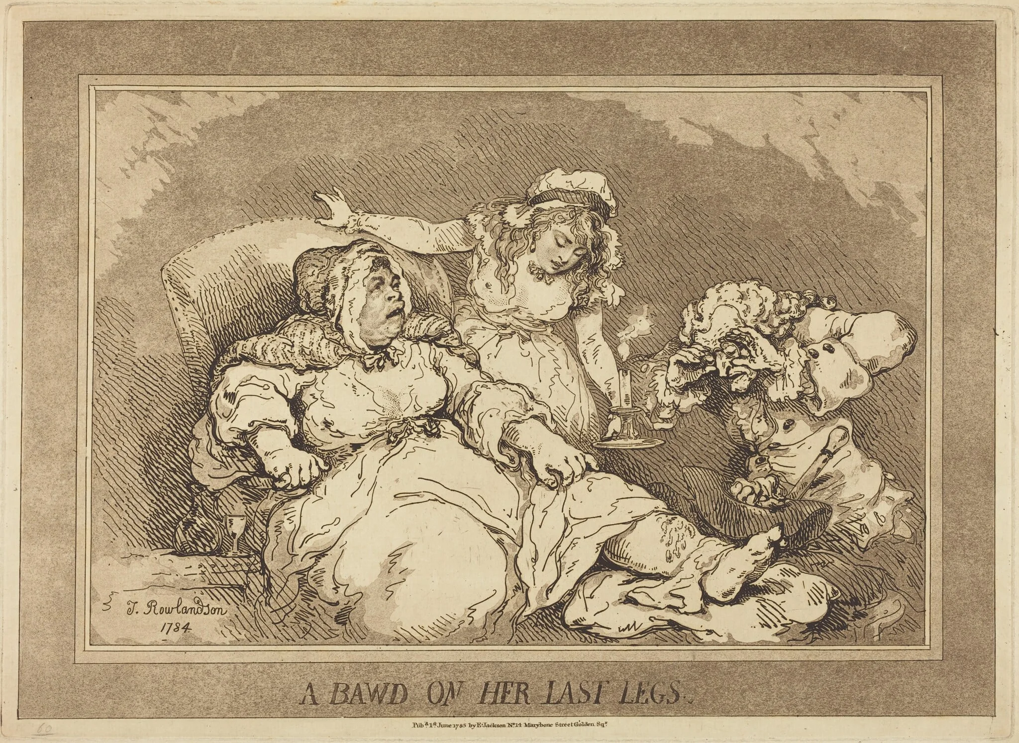 A Bawd on Her Last Legs, detail