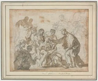 A Miracle of Saint Maurus, by Francesco Solimena, 1702